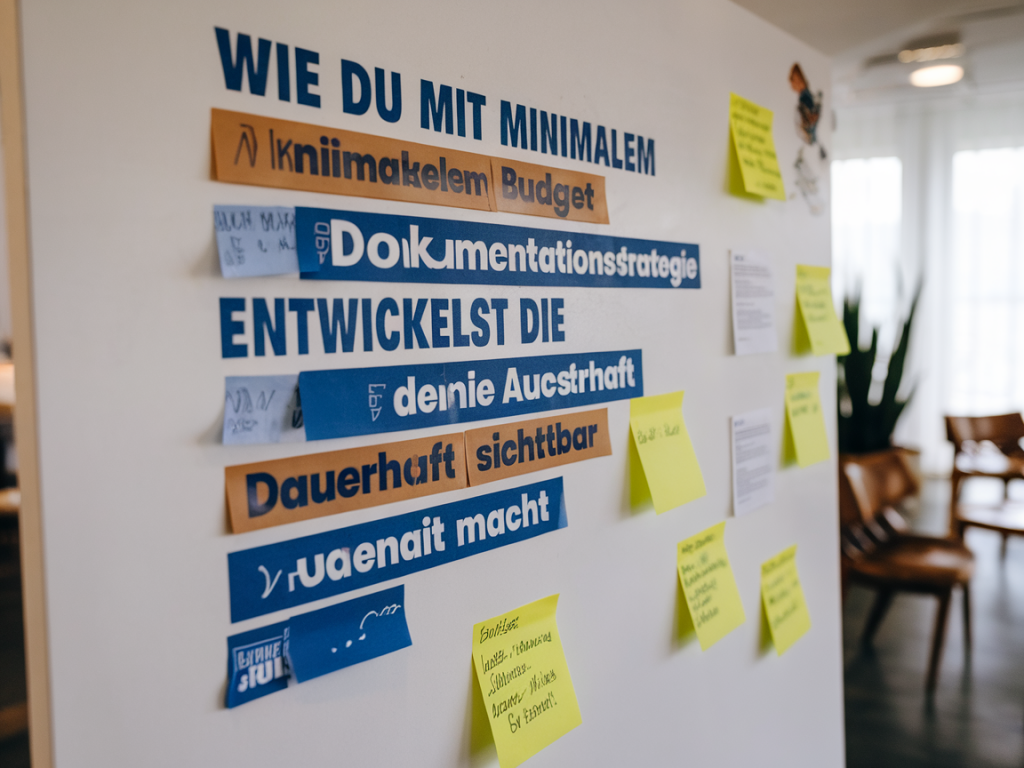 Wie du mit minimalem budget eine dokumentationsstrategie entwickelst, die deine ausstellung dauerhaft sichtbar macht
