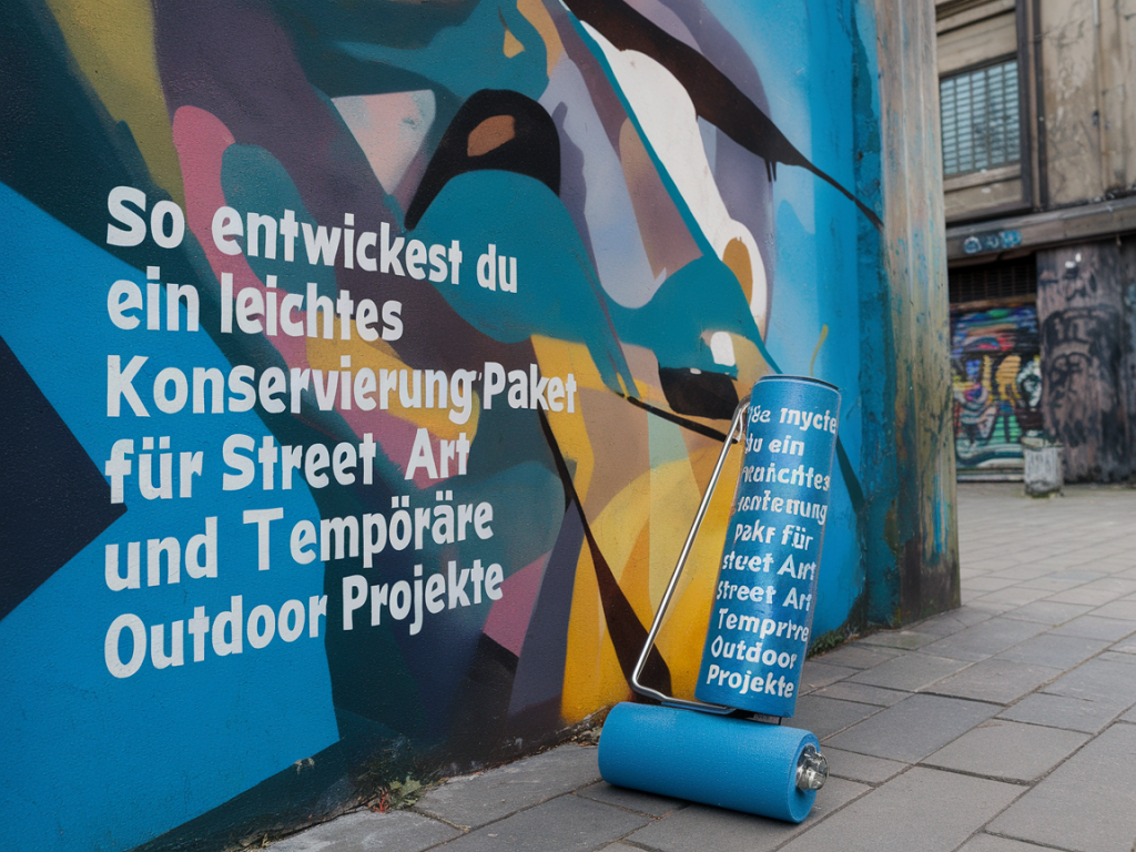 So entwickelst du ein leichtes konservierungspaket für street art und temporäre outdoor-projekte