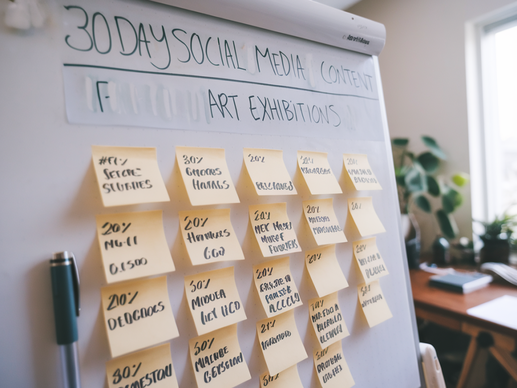 Wie entwickelst du einen 30-tage-social-media-fahrplan für regionale ausstellungen mit lokalen micro-influencern
