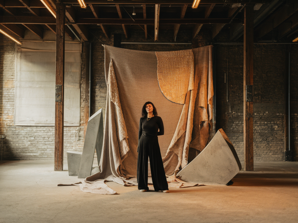 Künstlerporträt: wie maria gonzalez ihre materialpoesie zwischen textil und beton findet
