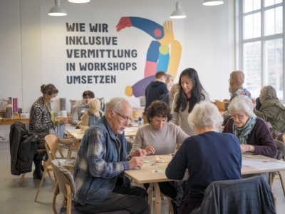 Wie wir inklusive vermittlung in workshops für geflüchtete und senior*innen umsetzen
