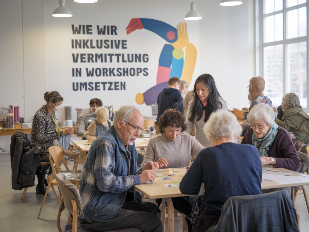 Wie wir inklusive vermittlung in workshops für geflüchtete und senior*innen umsetzen