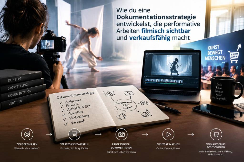 Wie du eine dokumentationsstrategie entwickelst, die performative arbeiten filmisch sichtbar und verkaufsfähig macht