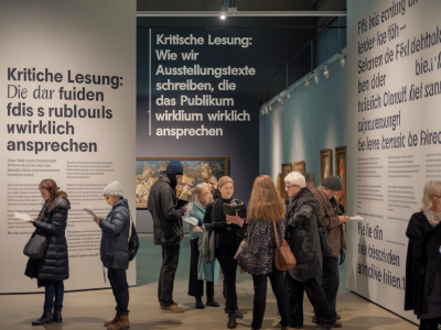 Kritische lesung: wie wir ausstellungstexte schreiben, die publikum wirklich ansprechen